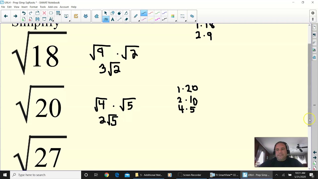 ALGEBRA - Simplifying 