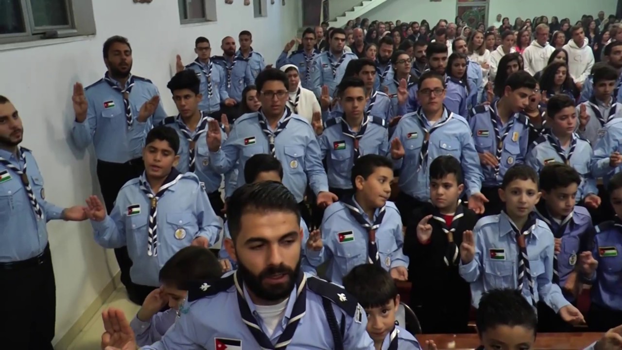 نورسات الأردن : تقرير - تجديد الوعد الكشفي لمجموعة كشافة ومرشدات اللاتين الشمالي الزرقاء