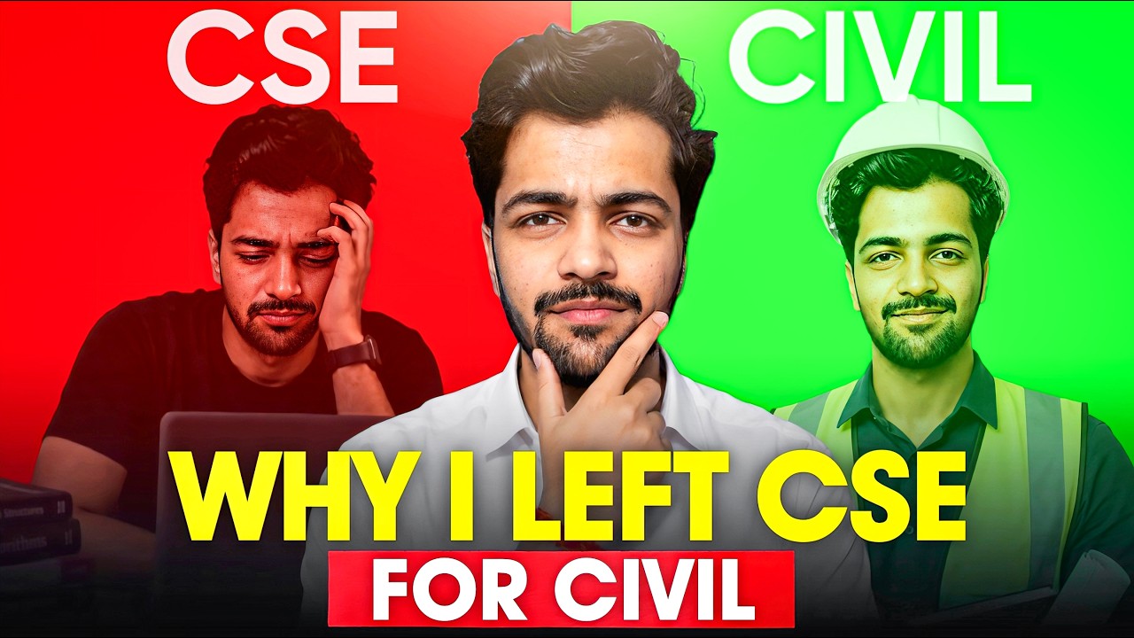 Why I chose CIVIL Over CSE? | College vs Branch | JoSAA Counselling