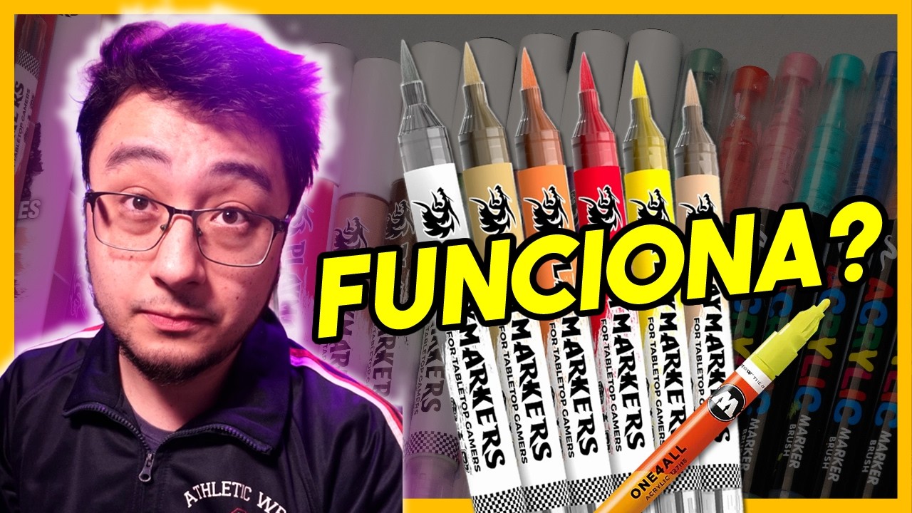 Marcadores Acrílicos Funcionam Mesmo em Miniaturas?