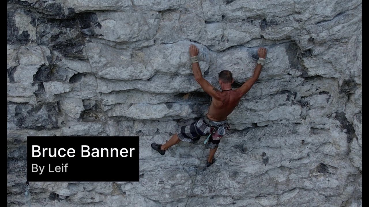 Climbing Bruce Banner at Mystical beasts, North Wall, Ao Nang, Krabi.