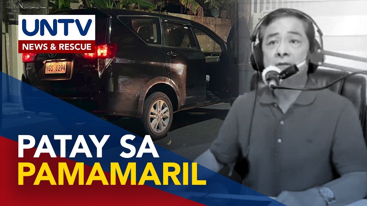 Radio commentator Percy Lapid, patay sa pamamaril; task force, binuo para sa imbestigasyon