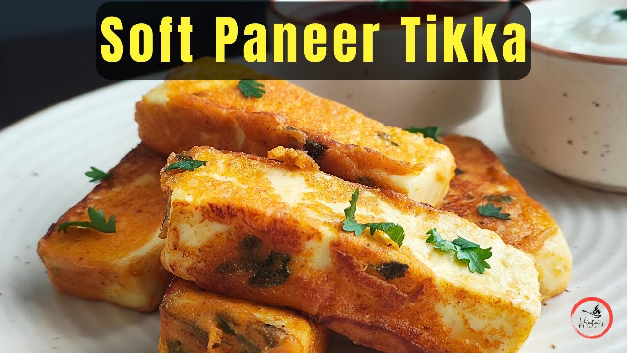 Soft Paneer Tikka at Home | Easy Pan Fried Paneer Tikka Recipe
