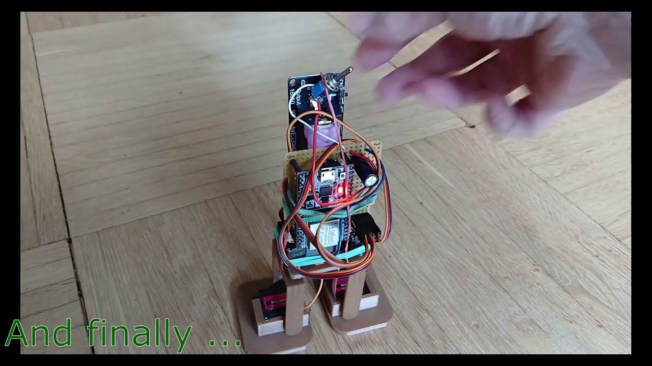Very basic walking robot prototype