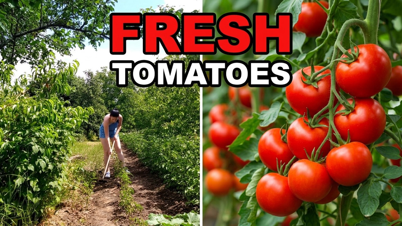 I grow fresh tomatoes right at home.