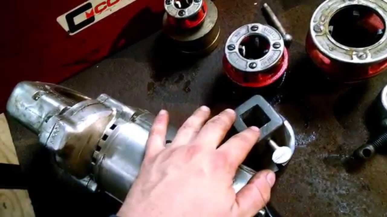 Rothenberger Mini Collins Pipe Threader & Drive adaptors