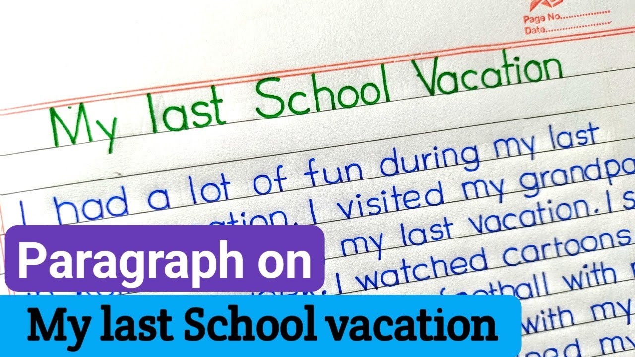 My last vacation essay || Essay on my winter vacation || Let's Write ||