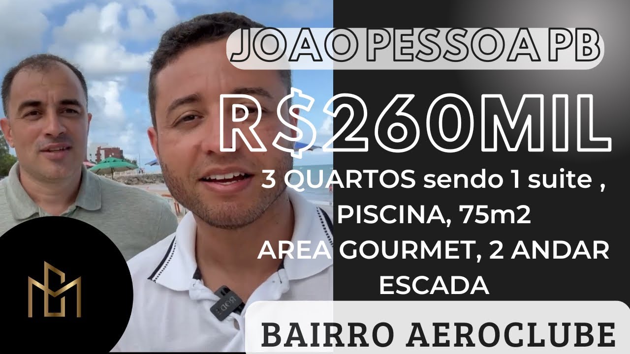 ( 🚨 VENDIDO) R$260mil 3 quartos e piscina JOÃO PESSOA