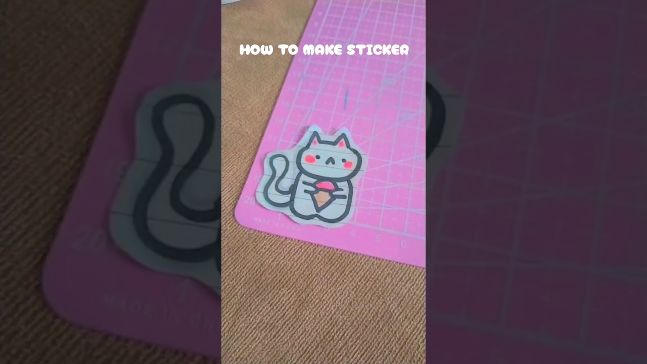 how to make sticker #aesthetic #fypシ #minivlogshorts #diy