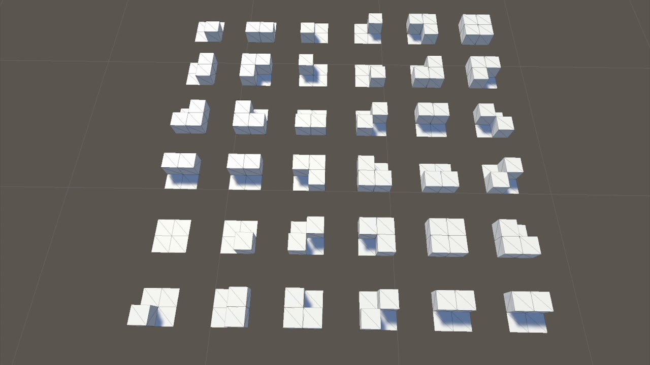 Wave Function Collapse demo building a (very simple) level in Unity