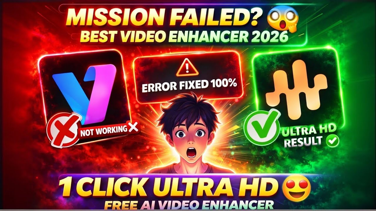 Vmake Mission Failed Fix 😱 | Best Video Enhancer APK 100% Working