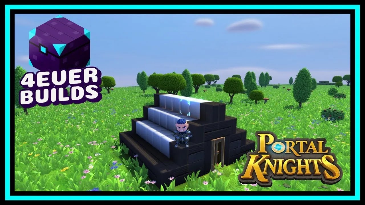 HOW TO BUILD | TINY TRIANGLE MODERN HOUSE | PORTAL KNIGHTS |
