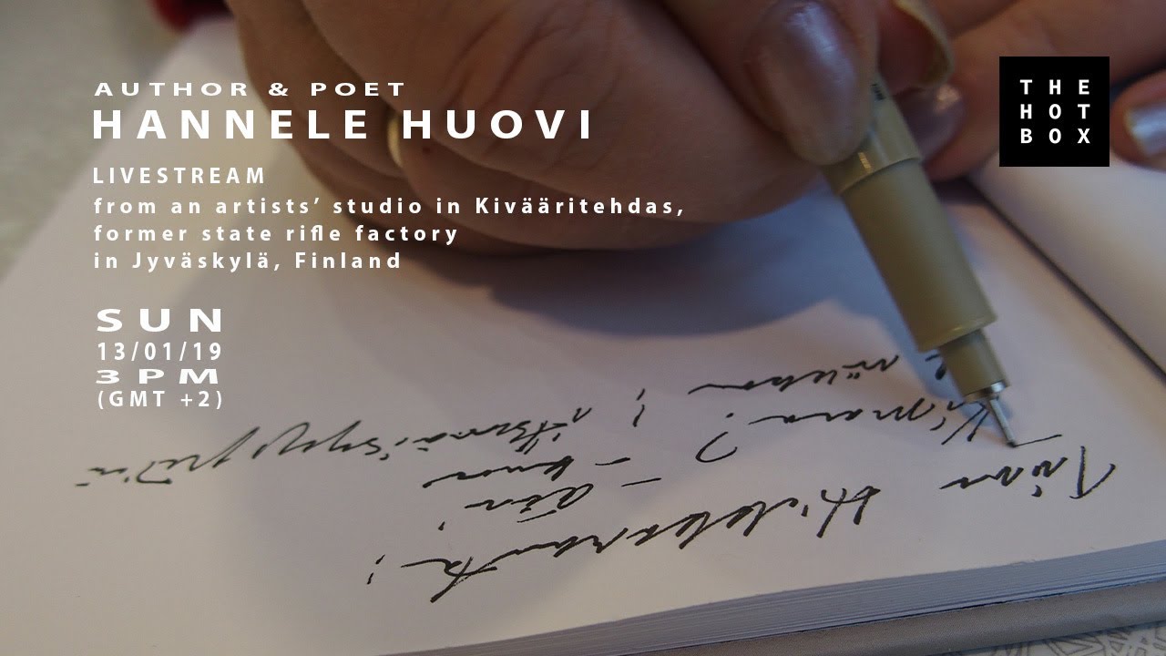 Poet and author Hannele Huovi in Kiv&auml;&auml;ritehdas, a former state rifle factory in Jyv&auml;skyl&auml;, Finland