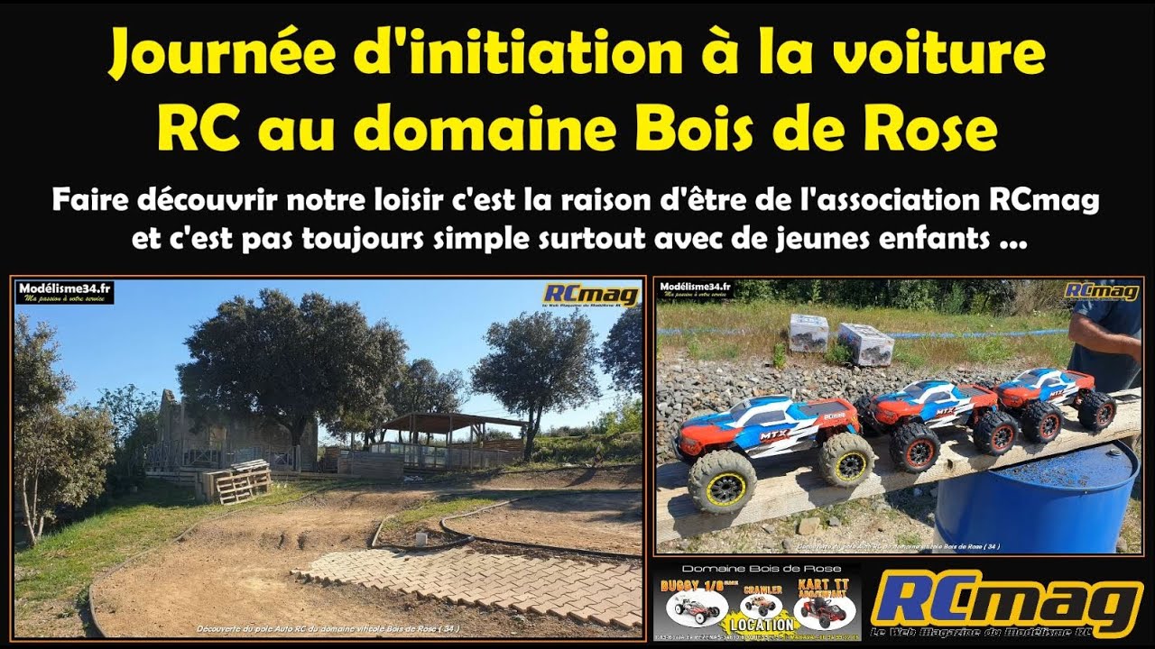Journée d'initiation à la voiture RC pour les enfants au domaine Bois de Rose ( 34 )