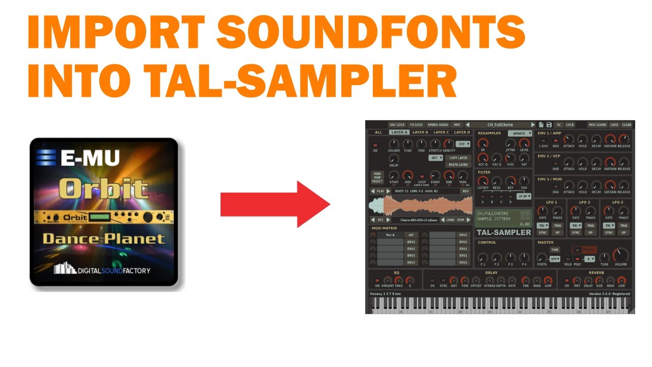 How to load SoundFont2 files into TAL-Sampler