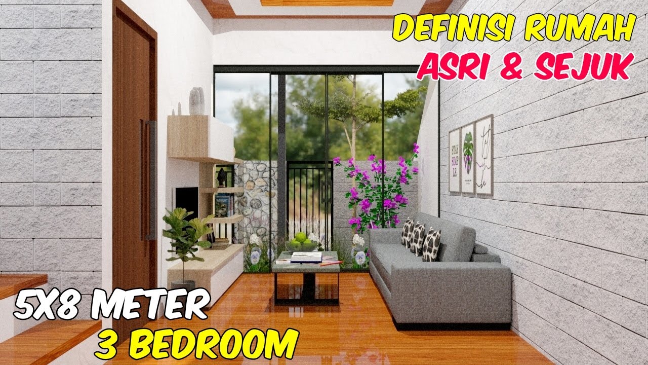 Rumah Minimalis Dilahan 5x8 Meter Dalamnya Keren Banget