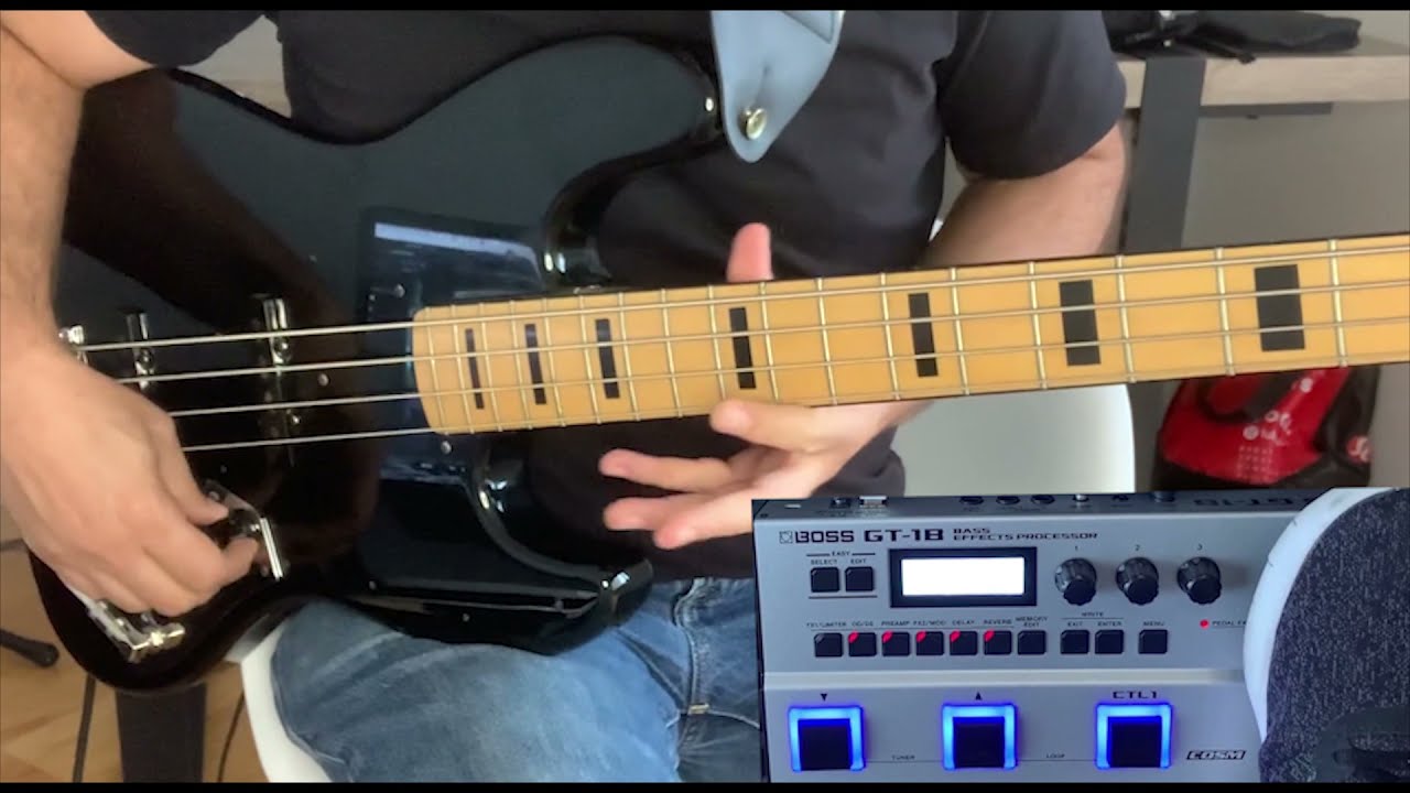 Schism Bass Solo/Effect with Boss GT1B -LIVE VERSION-