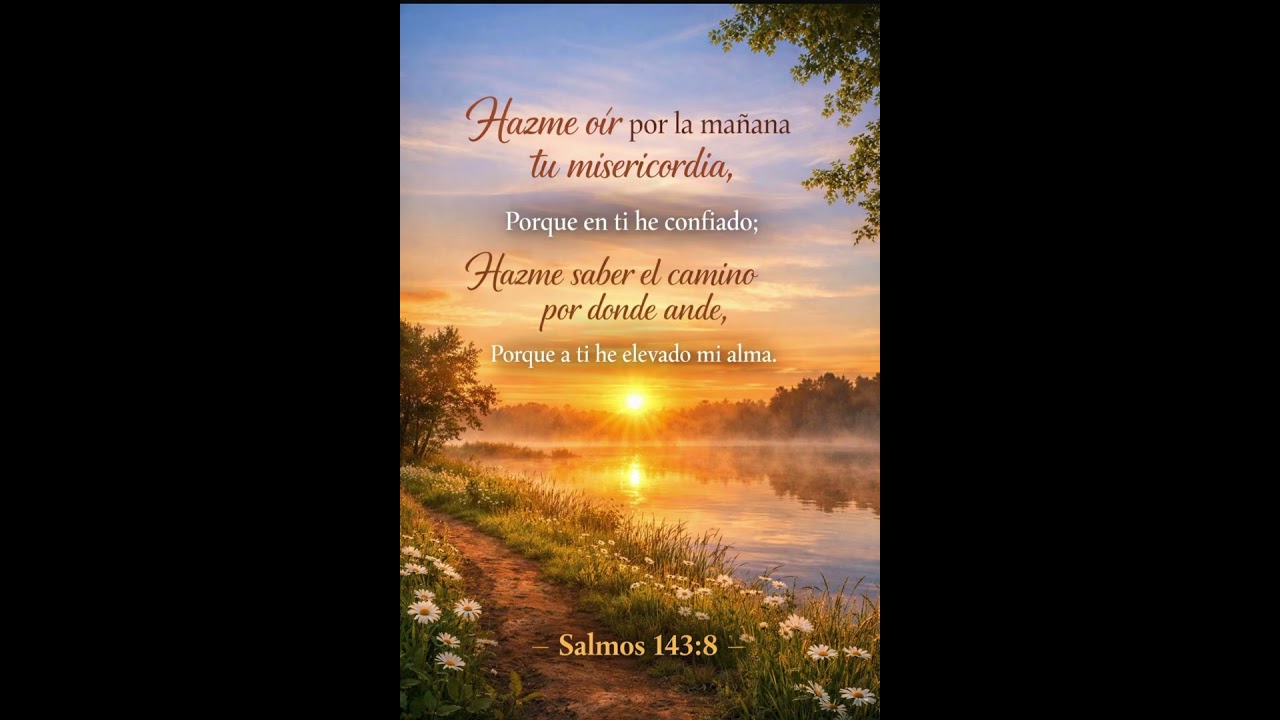 LA MISERICORDIA QUE SOSTIENE CADA MAÑANA  Salmos 143:8