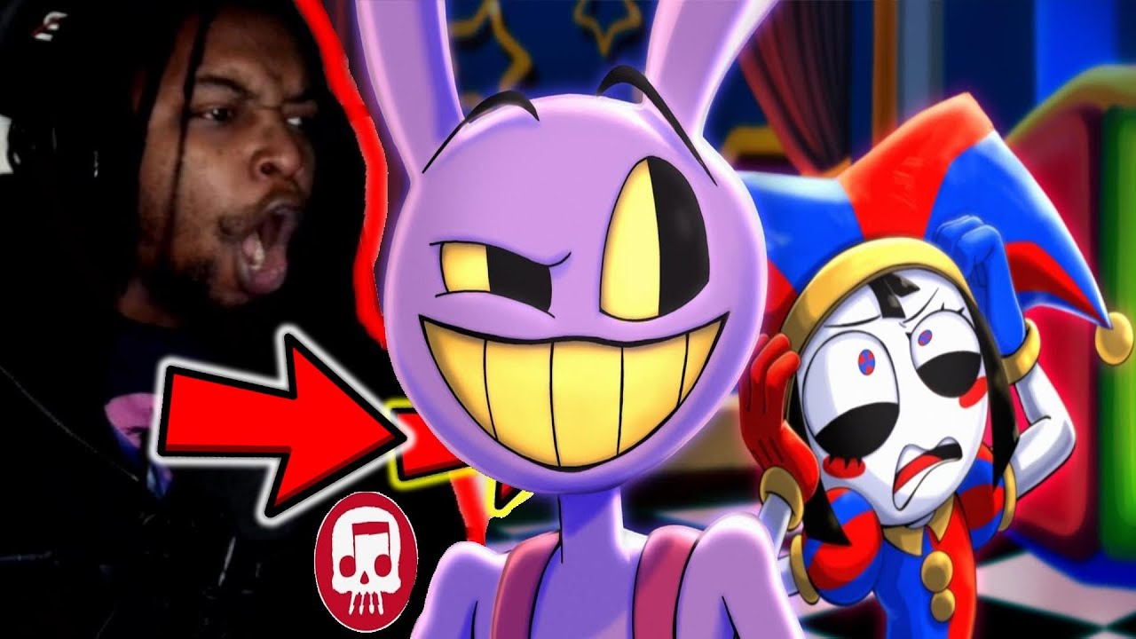 THE AMAZING DIGITAL CIRCUS RAP by JT Music (Jax and Pomni Song) DB Reaction