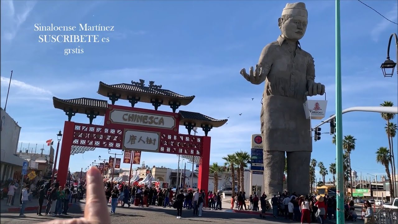 Festejando el año nuevo chino en Mexicali. 