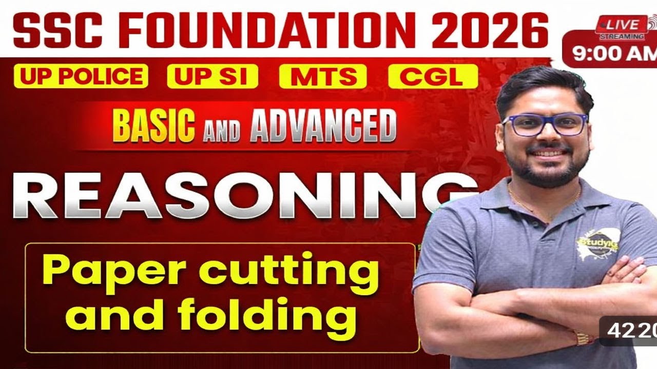 Reasoning Paper Folding & Cutting Practice Set | Most Important Questions | SSC, Railway, Police