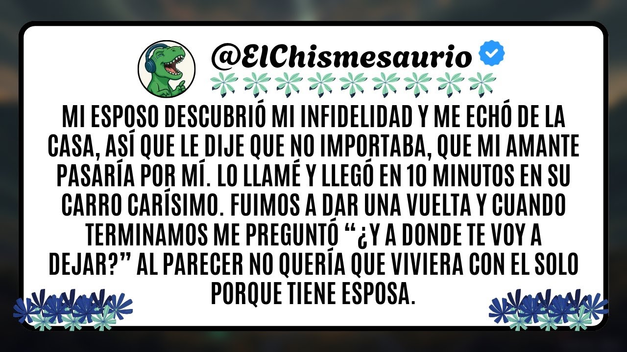 Mi esposo descubrió mi infidelidad y me echó de la casa, así que le dije que no importaba