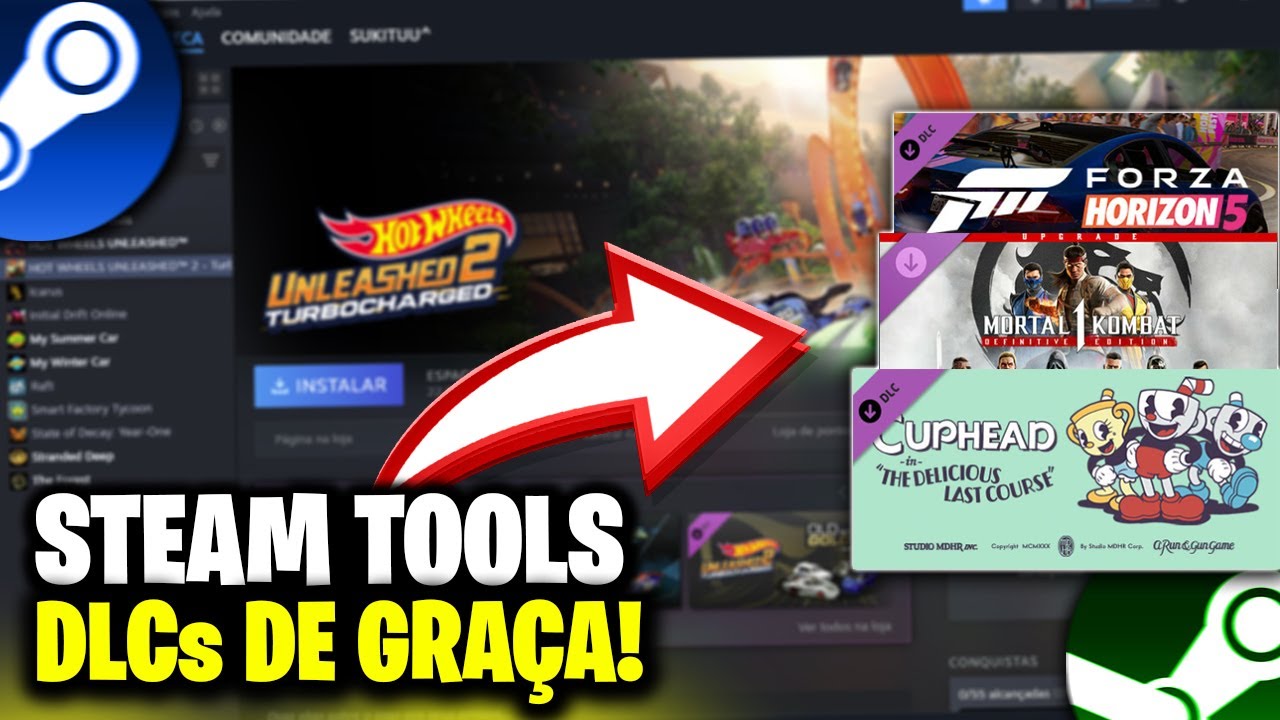 STEAM TOOLS: DLCs DE GRAÇA! -  COMO 