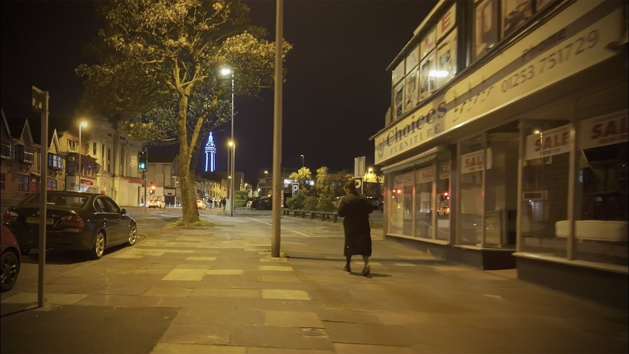 Blackpool Town Centre side streets by Night