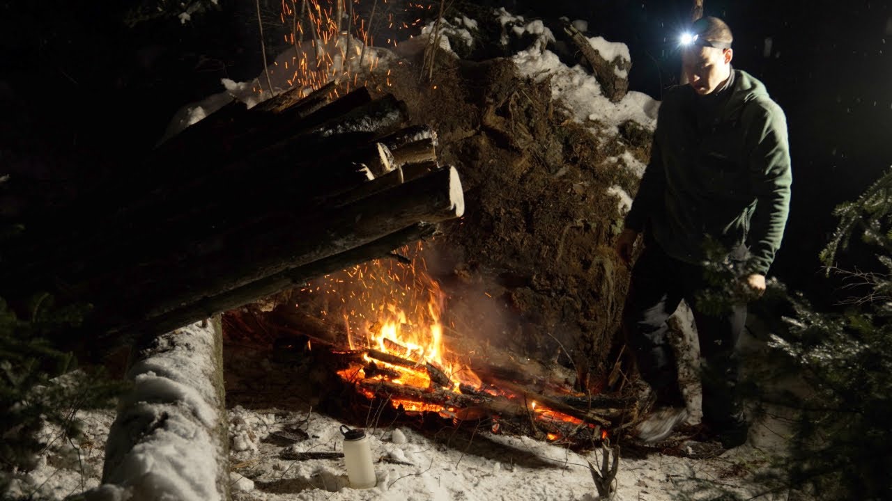 Fighting to Survive Winter Night...