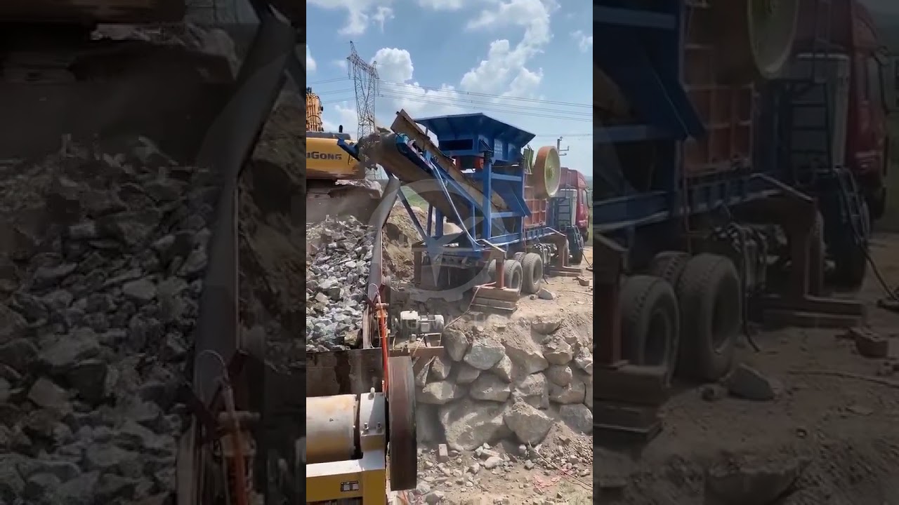 Jingying Machinery--Jaw crusher testing and customer site
