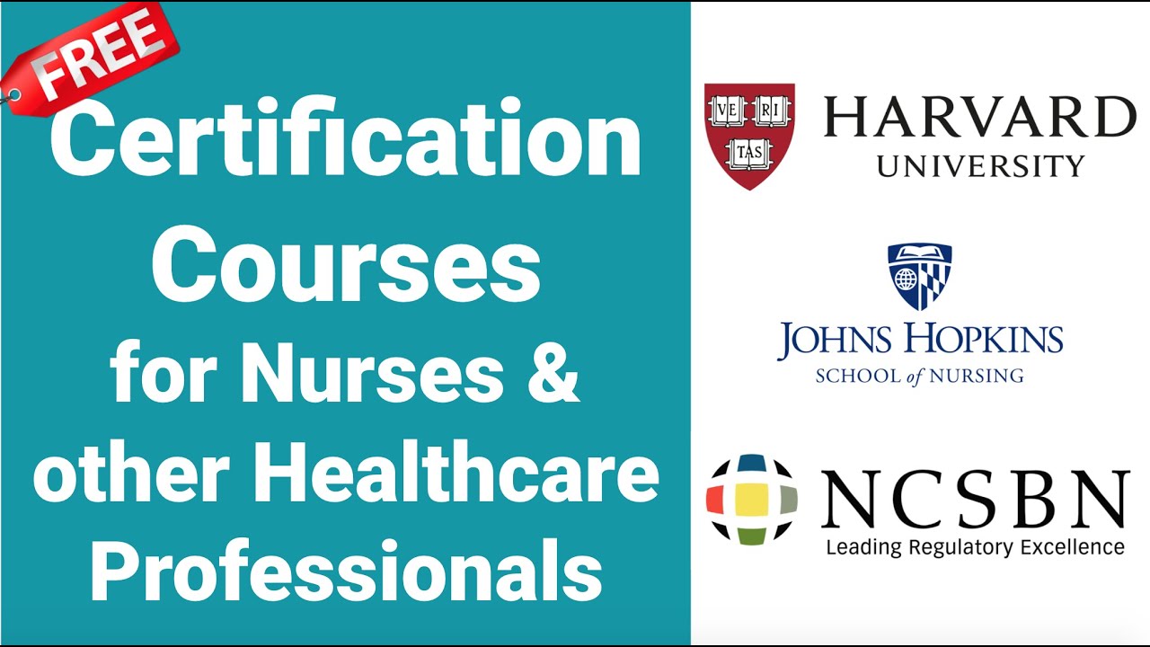 FREE Certification Courses for NURSES & other Healthcare Professionals -Part 1 | Nurse Resumé