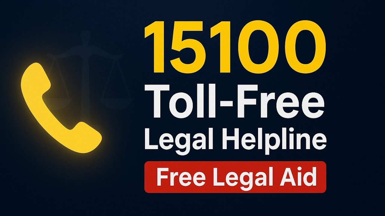 15100 NALSA Toll-Free Legal Helpline: Free Legal Aid in India