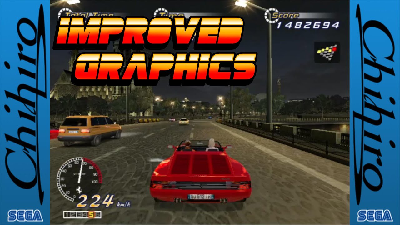 OutRun 2 Beta - Chihro arcade version, improved graphics on CXBXR.