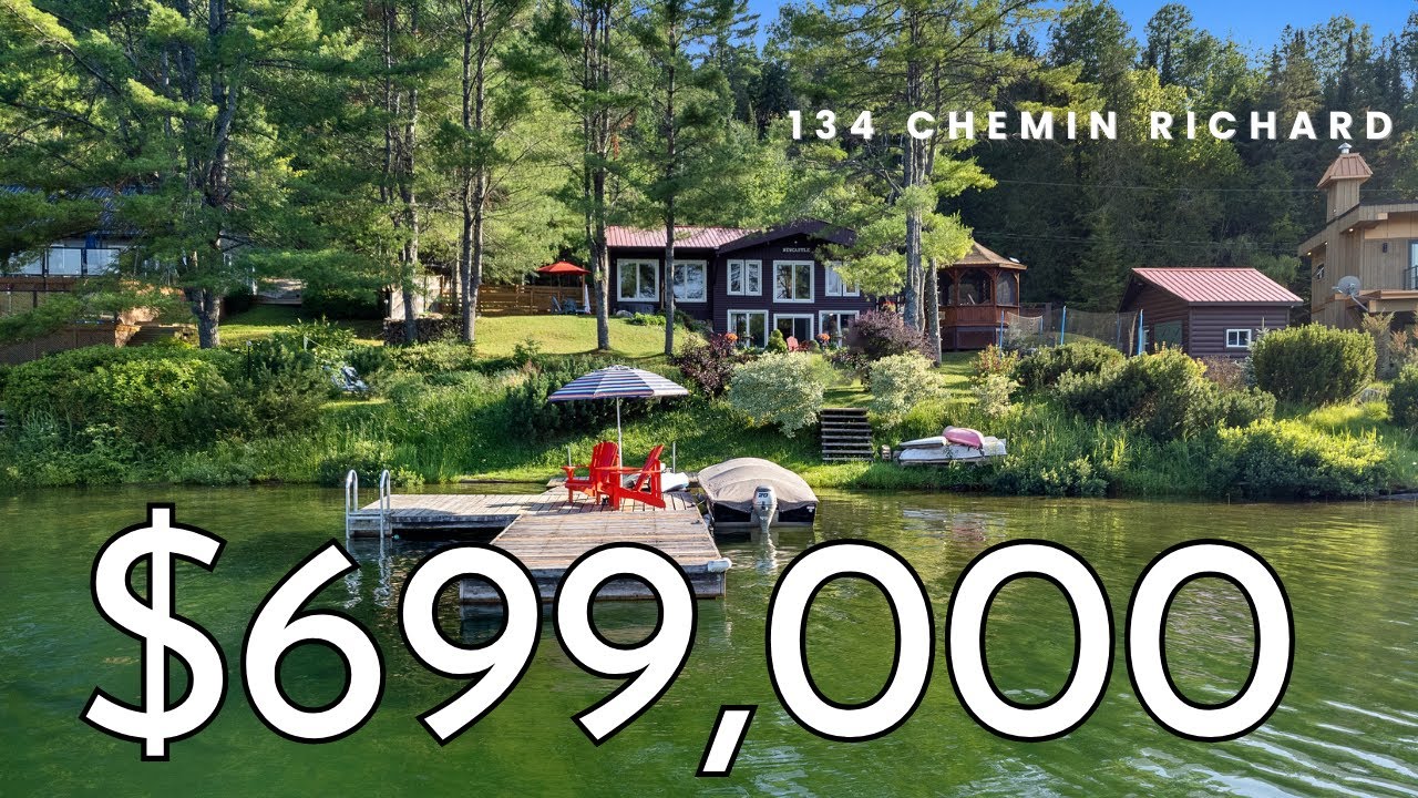 Inside An Amazing $699,000 Waterfront Home In Bouchette, Quebec