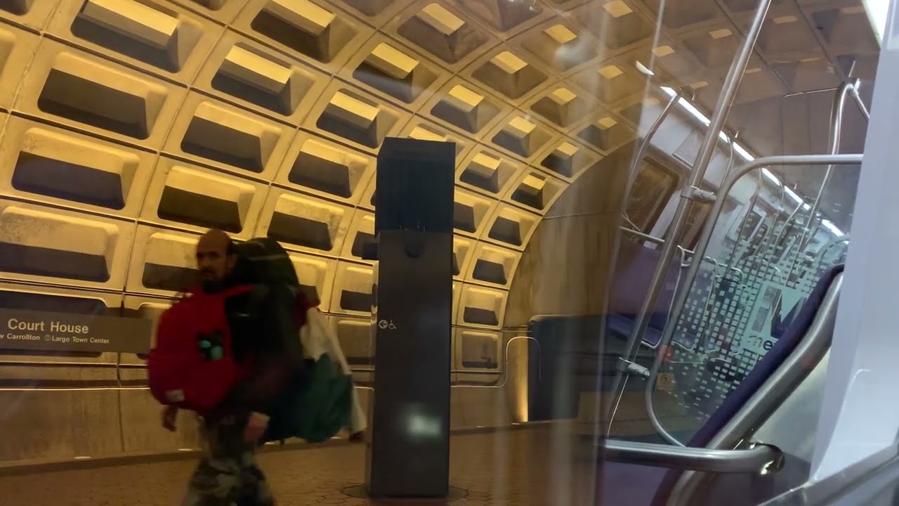 Wmata 7000 Series Kawasaki Ride Orange Line: Metro Center to West Falls Church.