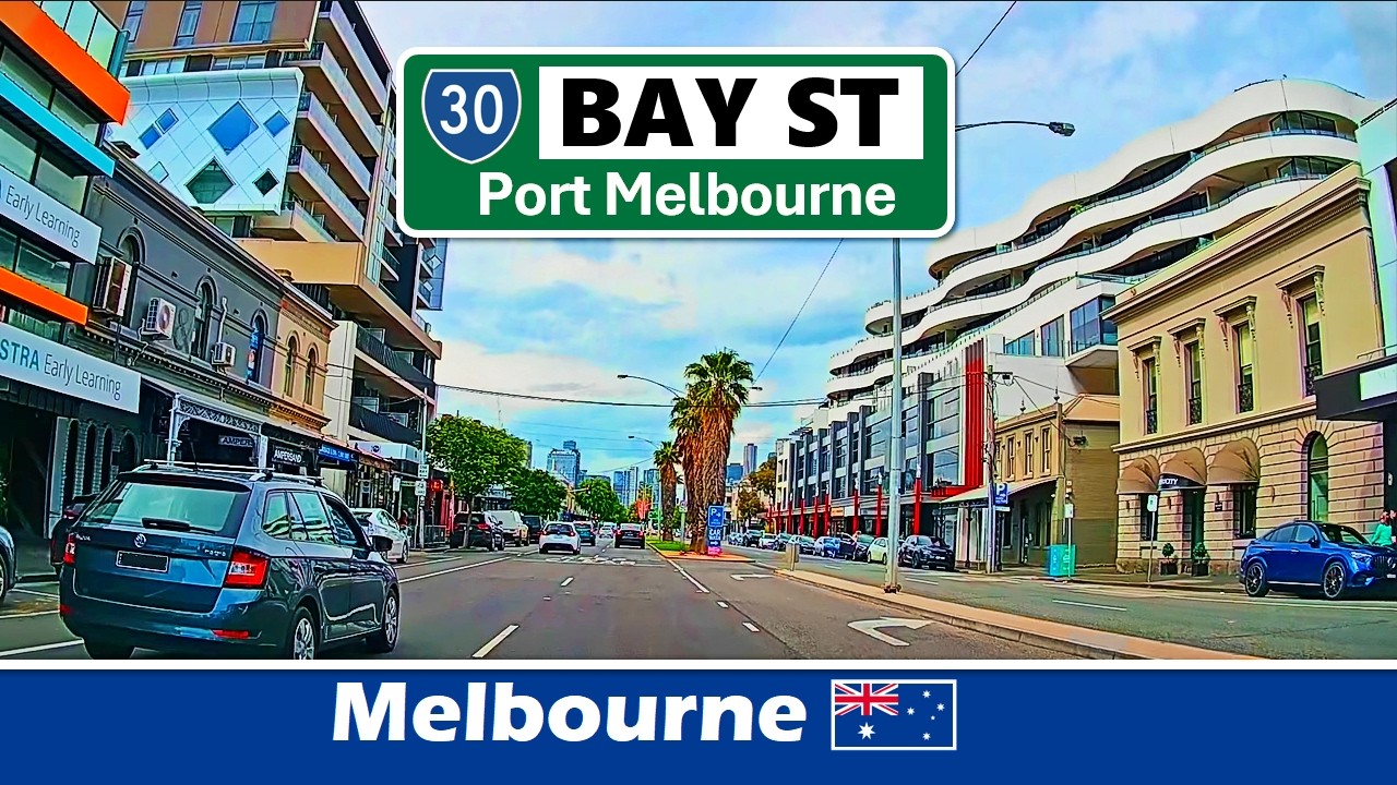 Driving on Bay Street, Port Melbourne | Melbourne, Victoria, Australia
