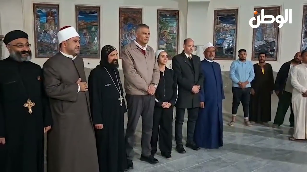 محافظ جنوب سيناء  يتفقد كنيسة  كيراليسون  بمدينة نويبع  للوقوف علي  الإنشاءات بها