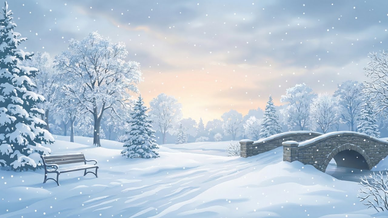【冬BGM】雪がはじまる朝のひかり│First Snow Morning Light
