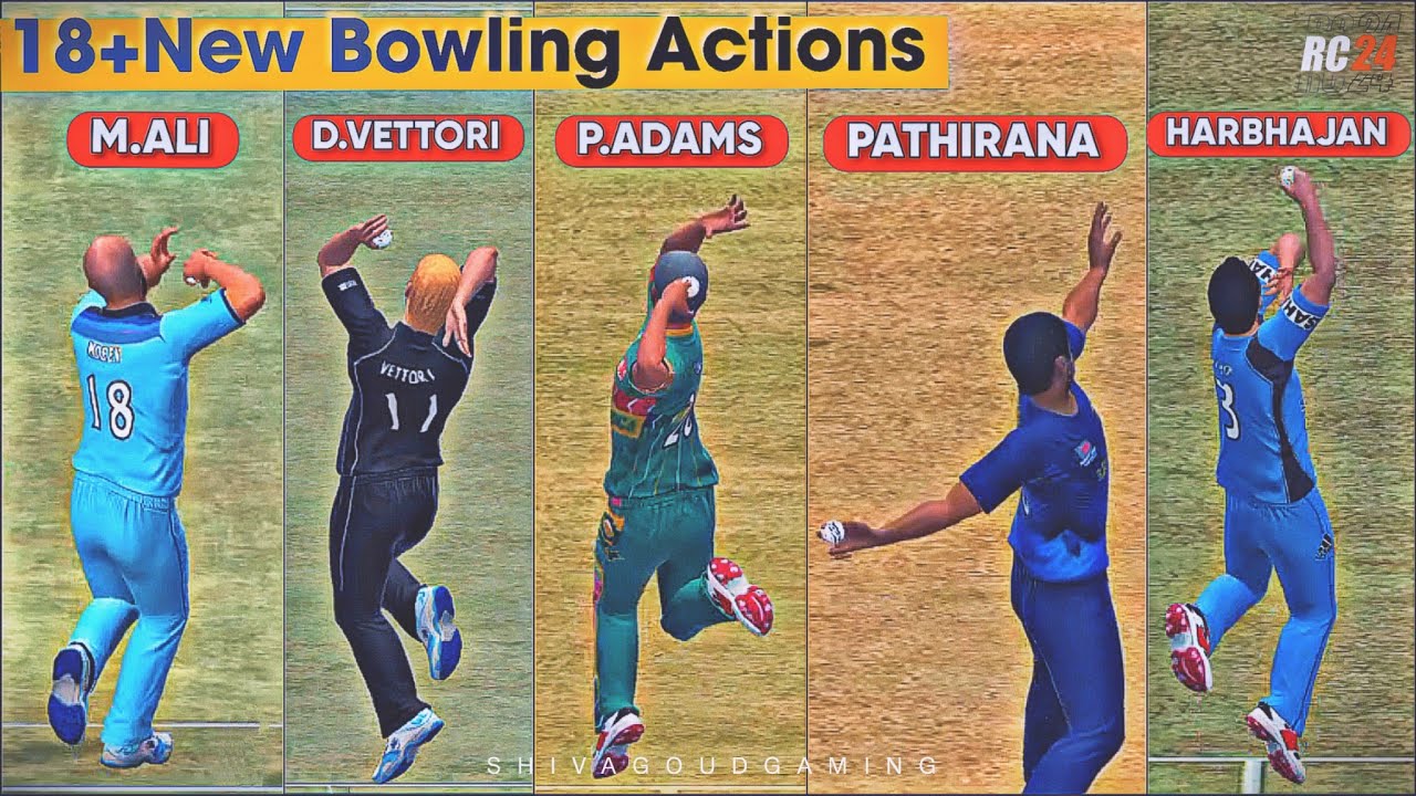 All New 18 Bowling Actions in RC24 | With All Camera Angles| New Update |