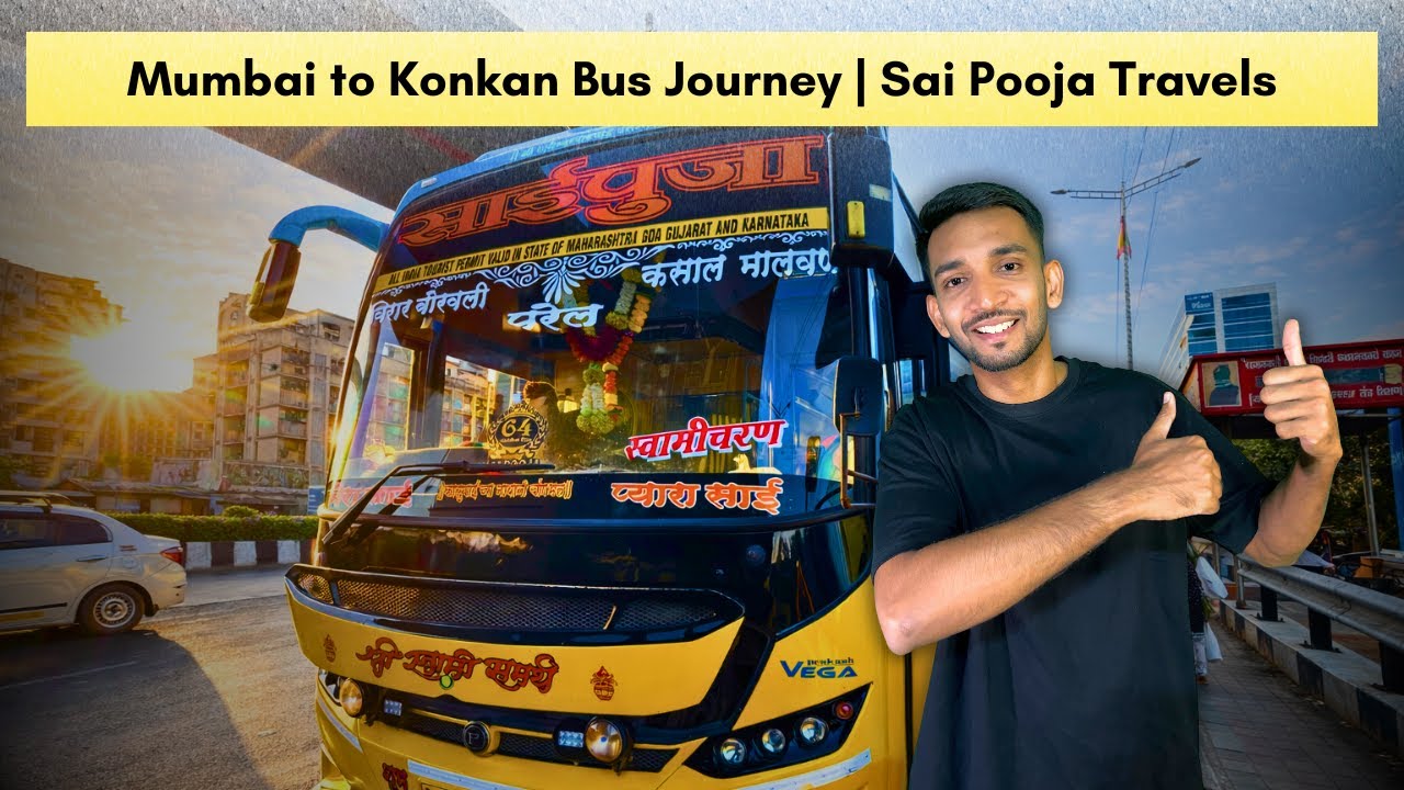 पुन्हा एकदा निघालो कोकणातल्या गावी 🤩 Sai Pooja Travels नी केला प्रवास | Konkan Bus Journey