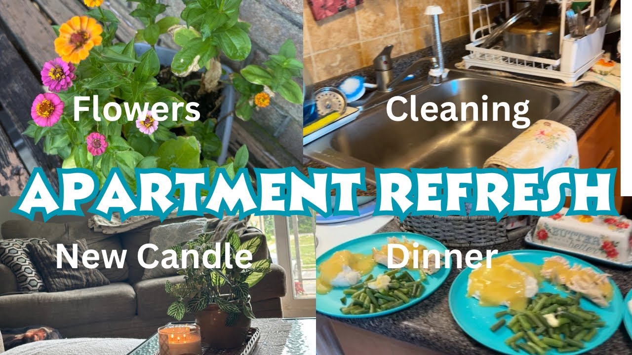 Apartment Refresh | New Candle | Dinner | Cleaning | Flowers 