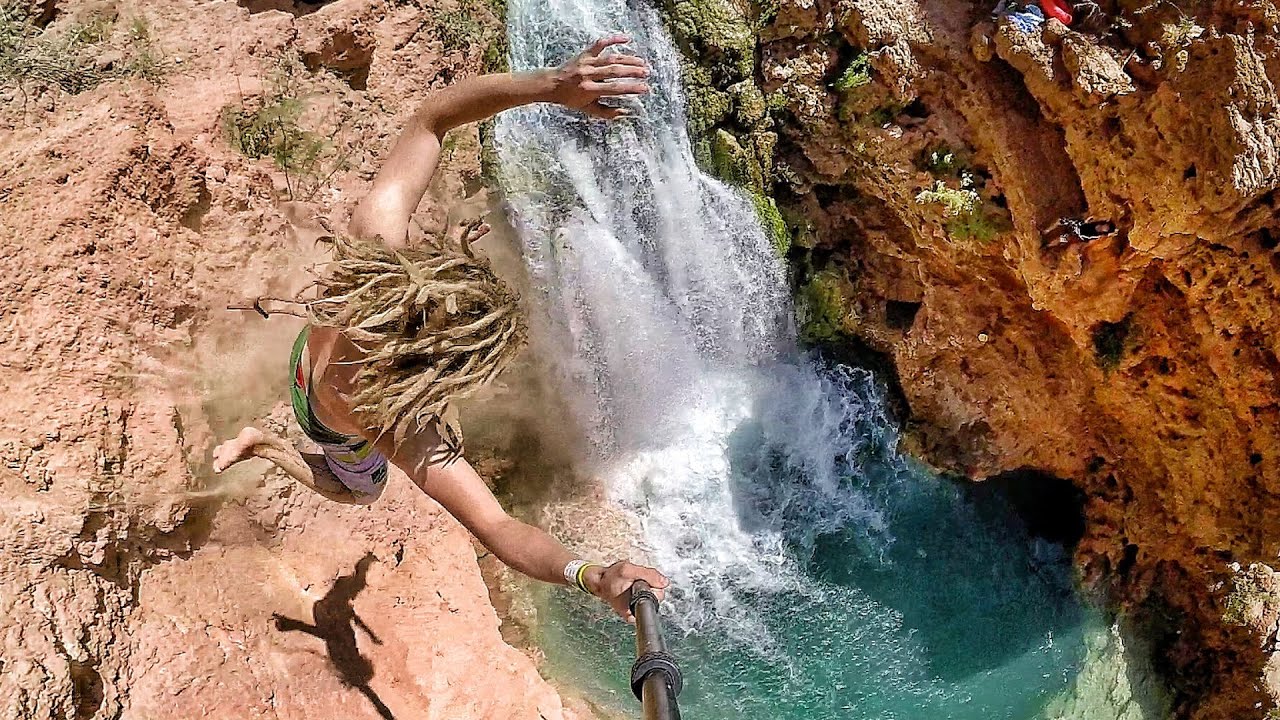 Cliff Jumping Havasupai - Insane Tricks in 4K! | DEVINSUPERTRAMP