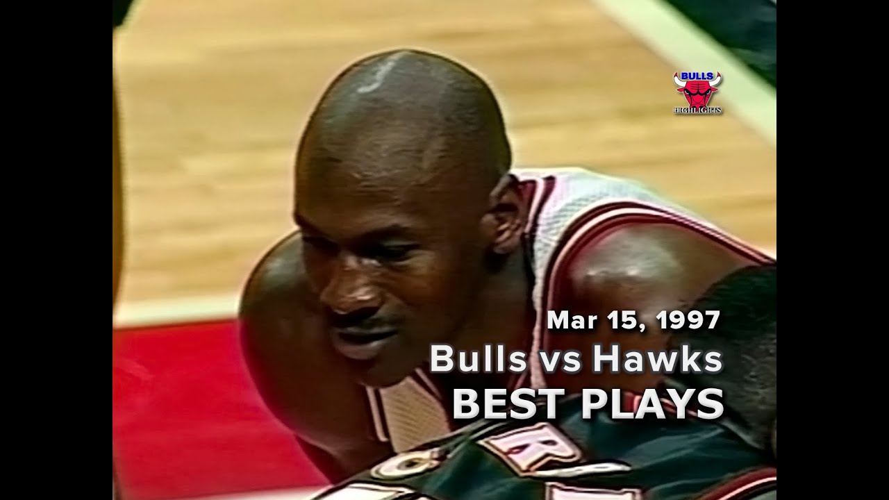 March 15, 1997 Bulls vs Hawks highlights