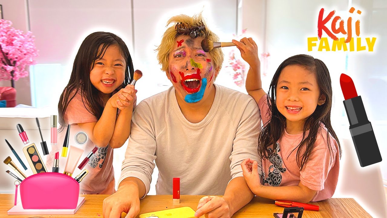 DADDY MAKEOVER with Emma and Kate