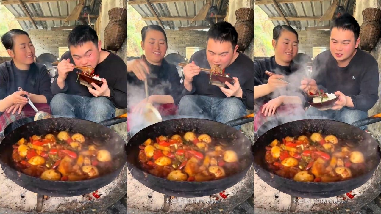 Chồng tôi đi làm nhiều nên tôi đã nấu cho anh ấy một bữa ăn ngon.