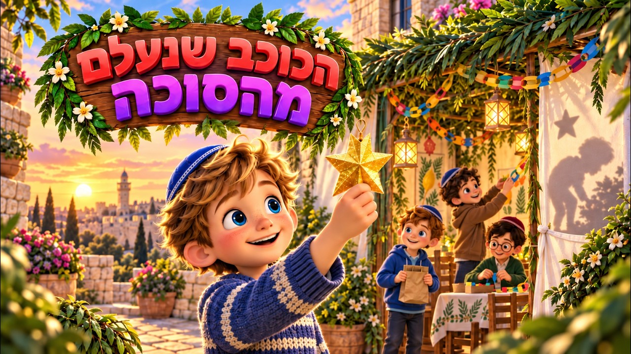 חג סוכות לילדים | סיפור ילדים על הכוכב שנעלם מהסוכה - מדהים!