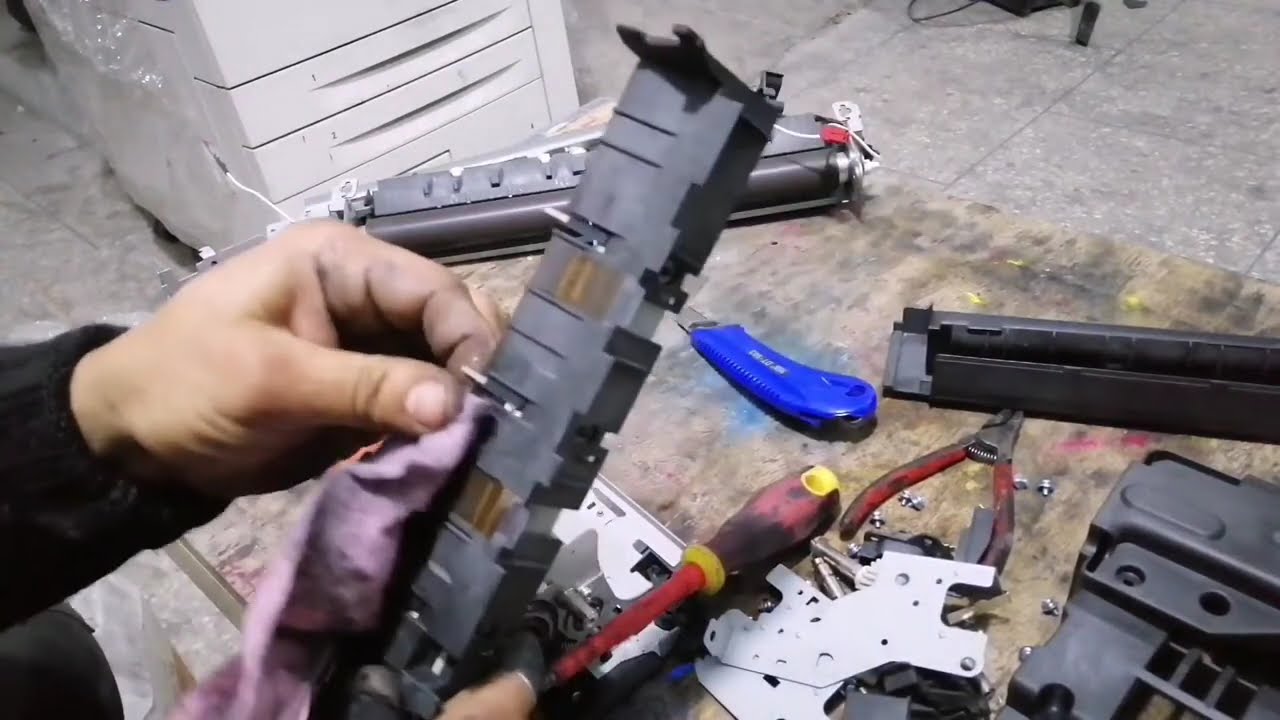 How Change Fuser { Belt} Konica Minolta Bizhub C220 _ C280 _ C360