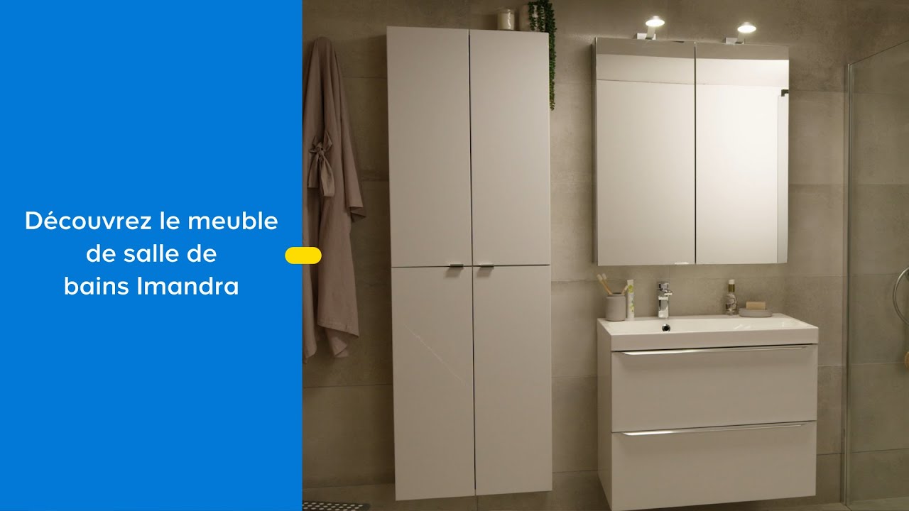 Découvrez le meuble de salle de bains Imandra Goodhome - Castorama