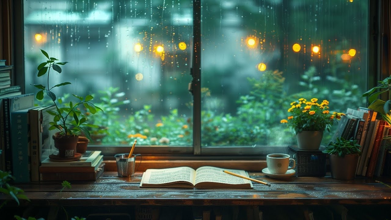 Rainy Cafe Ambience | Jazz Hop Lofi to Study & Relax