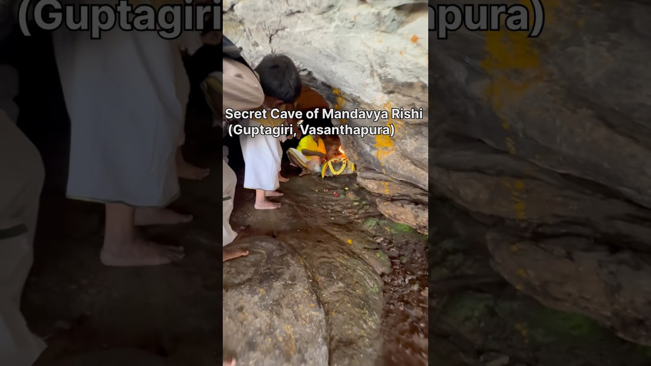 The Secret Cave of Mandavya Rishi #cave #meditation #yogi #devine #sanatandharma #cavetemple #shorts